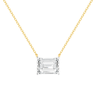 Alia 2.50 carat Emerald Solitaire Necklace