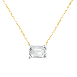 Alia 2.50 carat Emerald Solitaire Necklace