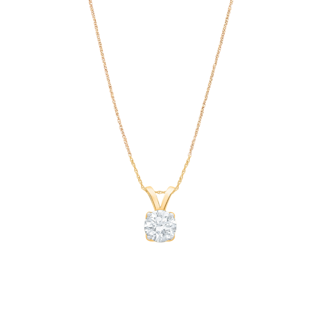 Aira Solitaire Moissanite Pendant