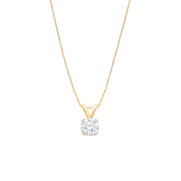 Aira Solitaire Moissanite Pendant