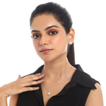 Pear Halo Necklaces - Eira | Adila Jewels