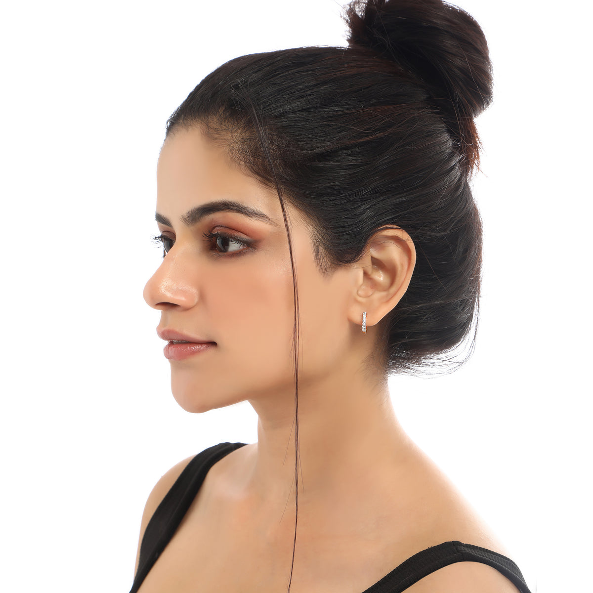 Huggie earrings for women - Naira | Adila Jewels