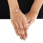 Pichwai Silver Bracelet for Women - Devina |Adila Jewels