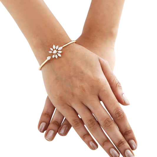 Pichwai Silver Bracelet for Women - Devina |Adila Jewels
