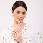 Huggie earrings for women - Zyra | Adila Jewels