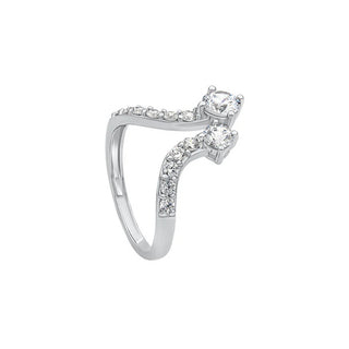 Soul to Soul Moissanite Silver Ring