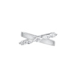Crossover Marquise Shape Five Stone Moissanite Ring