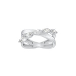 Crossover Marquise Shape Five Stone Moissanite Ring