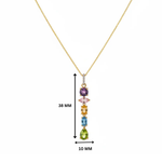 Gelato Glow Silver Multi Colour Pendant
