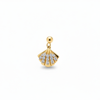 Sea Shell Silver Slider Charm | Silver Charms Collection | Adila Jewels