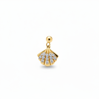 Sea Shell Silver Slider Charm | Silver Charms Collection | Adila Jewels