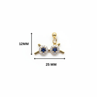 Sunglasses Slider Charm Silver Moissanite | Silver Charm | Adila Jewels