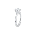 Avyanna Solitaire Moissanite Silver Ring
