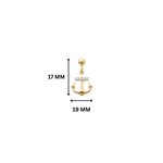 Anchor Slider Charm Silver Moissanite | Silver Charm | Adila Jewels