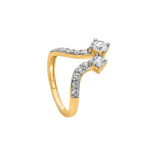 Soul to Soul Moissanite Silver Ring