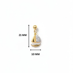 Sailship Slider Charm Silver Moissanite | Yellow Charm | Adila Jewels