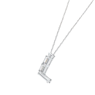 Lara Initial 'L' Moissanite Necklace
