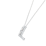 Lara Initial 'L' Moissanite Necklace