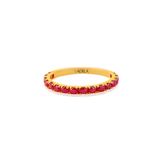 Cherry Pop Ruby Band Ring