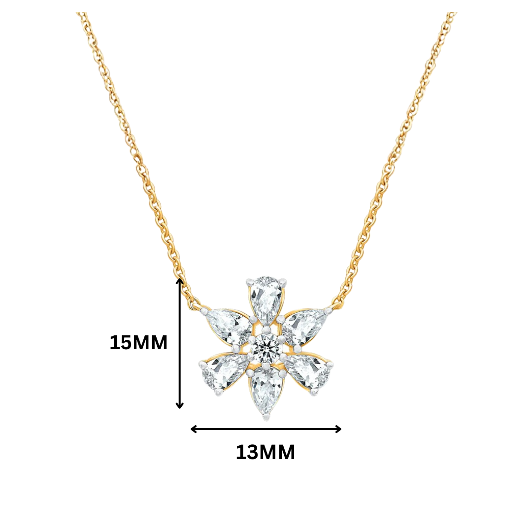 Nyra Blossom Moissanite Necklace