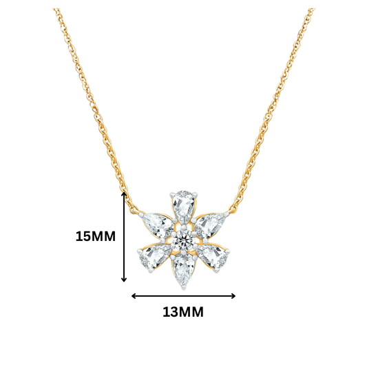 Nyra Blossom Moissanite Necklace