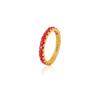 Cherry Pop Ruby Band Ring
