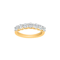 Classic Seven Round Shape Moissanite Band Ring