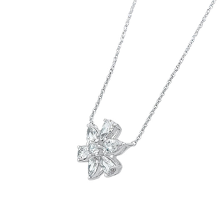 Nyra Blossom Moissanite Necklace