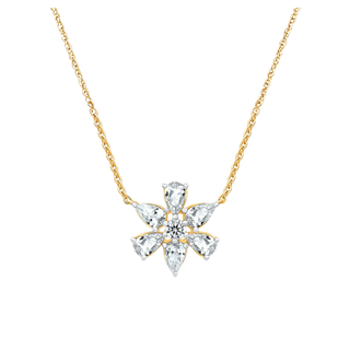Nyra Blossom Moissanite Necklace