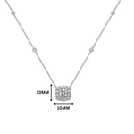 Meher Halo Moissanite Necklace