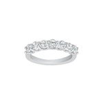 Classic Seven Round Shape Moissanite Band Ring