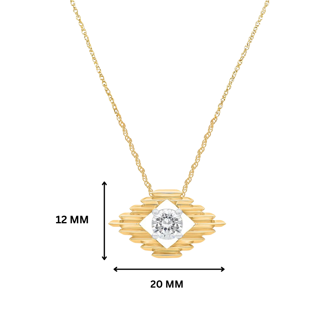 Nisha Ikat Evil Eye Necklace