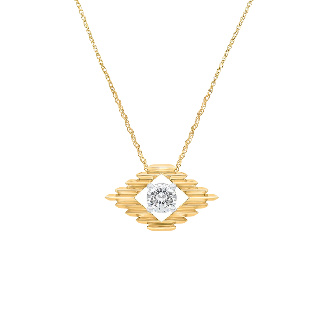 Nisha Ikat Evil Eye Necklace