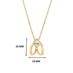 Inaaya Pear Moissanite Necklace