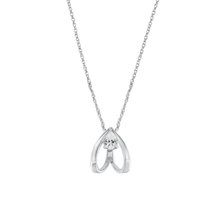 Inaaya Pear Moissanite Necklace