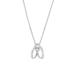 Inaaya Pear Moissanite Necklace