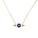 Lila Evil Eye Moissanite Necklace