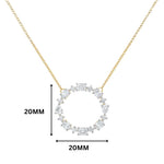 Anaya Multi-Shape Gemstone Circle Necklace