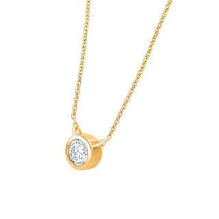Noor Bezel Set Moissanite Necklace