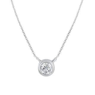 Noor Bezel Set Moissanite Necklace