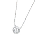 Noor Bezel Set Moissanite Necklace