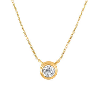 Noor Bezel Set Moissanite Necklace