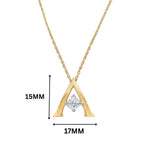 Anya Initial 'A' Moissanite Necklace