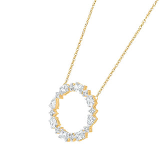 Anaya Multi-Shape Gemstone Circle Necklace