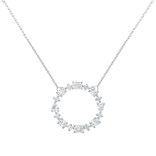 Anaya Multi-Shape Gemstone Circle Necklace