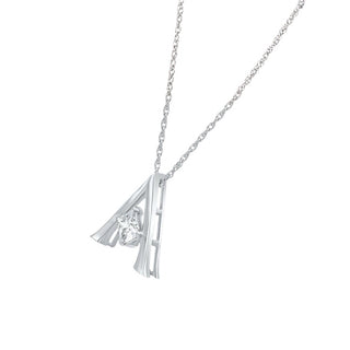 Anya Initial 'A' Moissanite Necklace