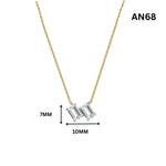 Siya Duo Emerald Moissanite Necklace