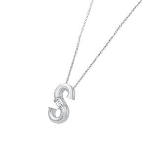 Sia Initial 'S' Moissanite Necklace