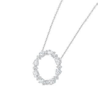 Anaya Multi-Shape Gemstone Circle Necklace