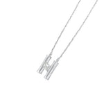 Hailey Initial 'H' Moissanite Necklace